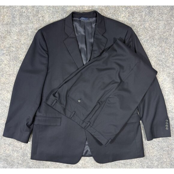 Brooks Brothers 1818 Regent Estrato Wool 2 Pc Suit 46R 39x26 Navy Made In Italy - Picture 1 of 16